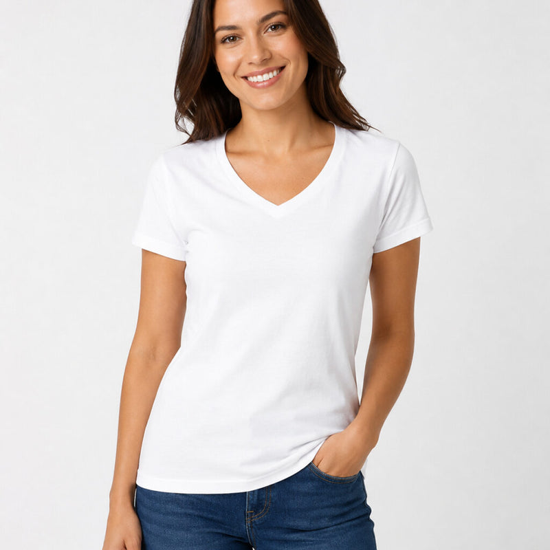Gildan 64V00L Women's Softstyle V-neck – T-shirt with your logo