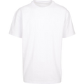 Build Your Brand BY102 Heavy Oversize – T-shirt with your logo – White – przód