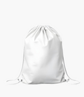 Cotton drawstring backpack – with your logo – White – przód