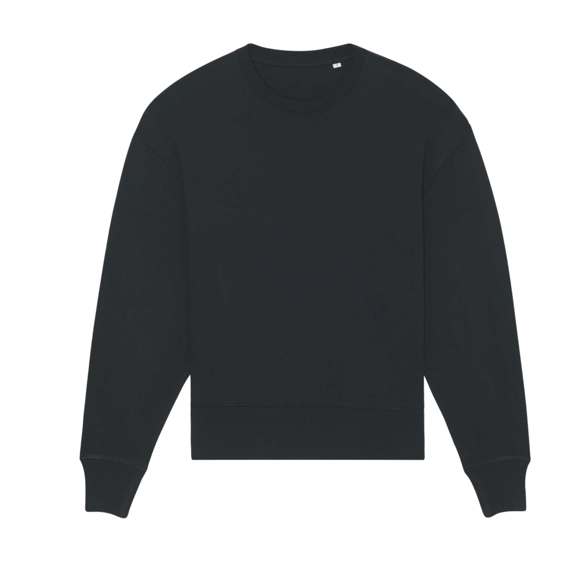 Stanley/Stella Radder – organic crewneck sweatshirt with your logo – Black – przód