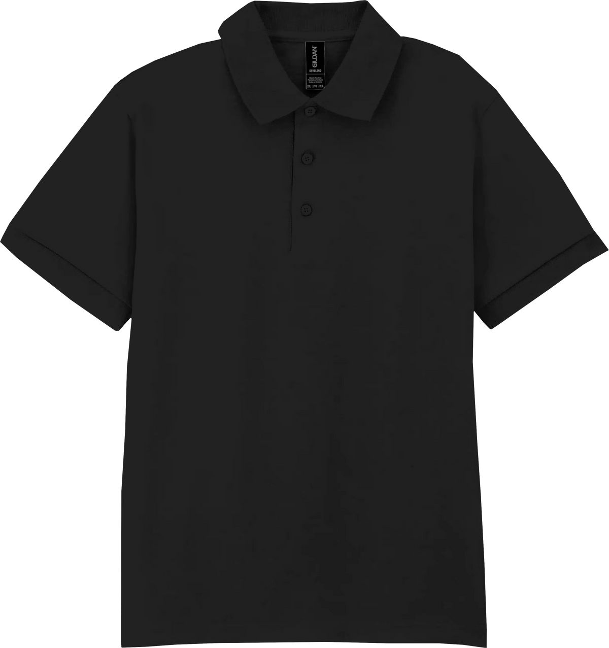 Gildan 8800 DryBlend – polo shirt with your logo – Black – przód