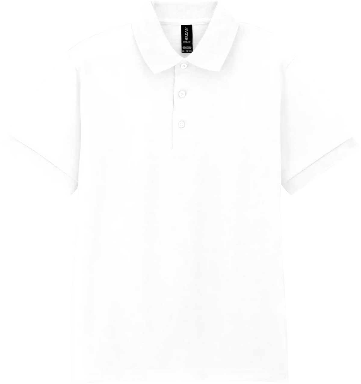 Gildan 8800 DryBlend – polo shirt with your logo – White – przód