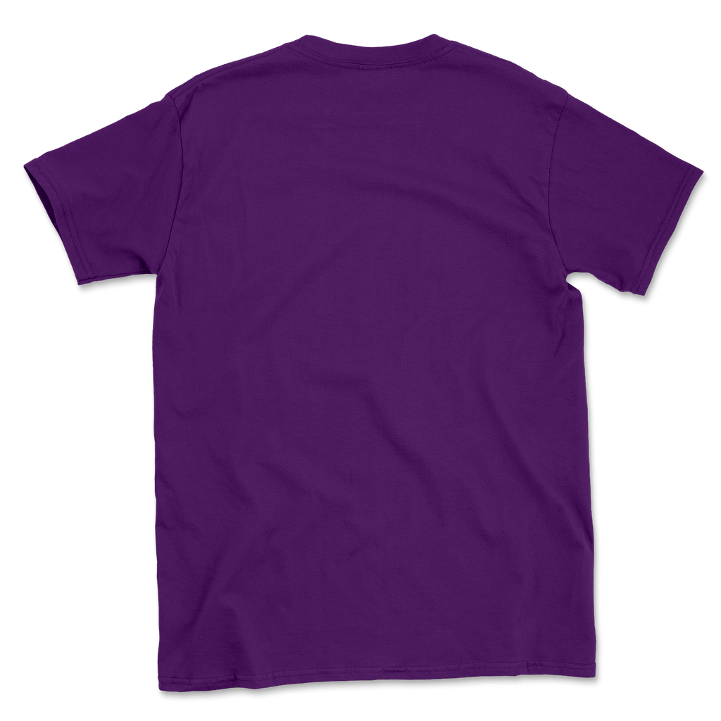 Gildan 64000 Softstyle – T-shirt with your logo – Purple – tył