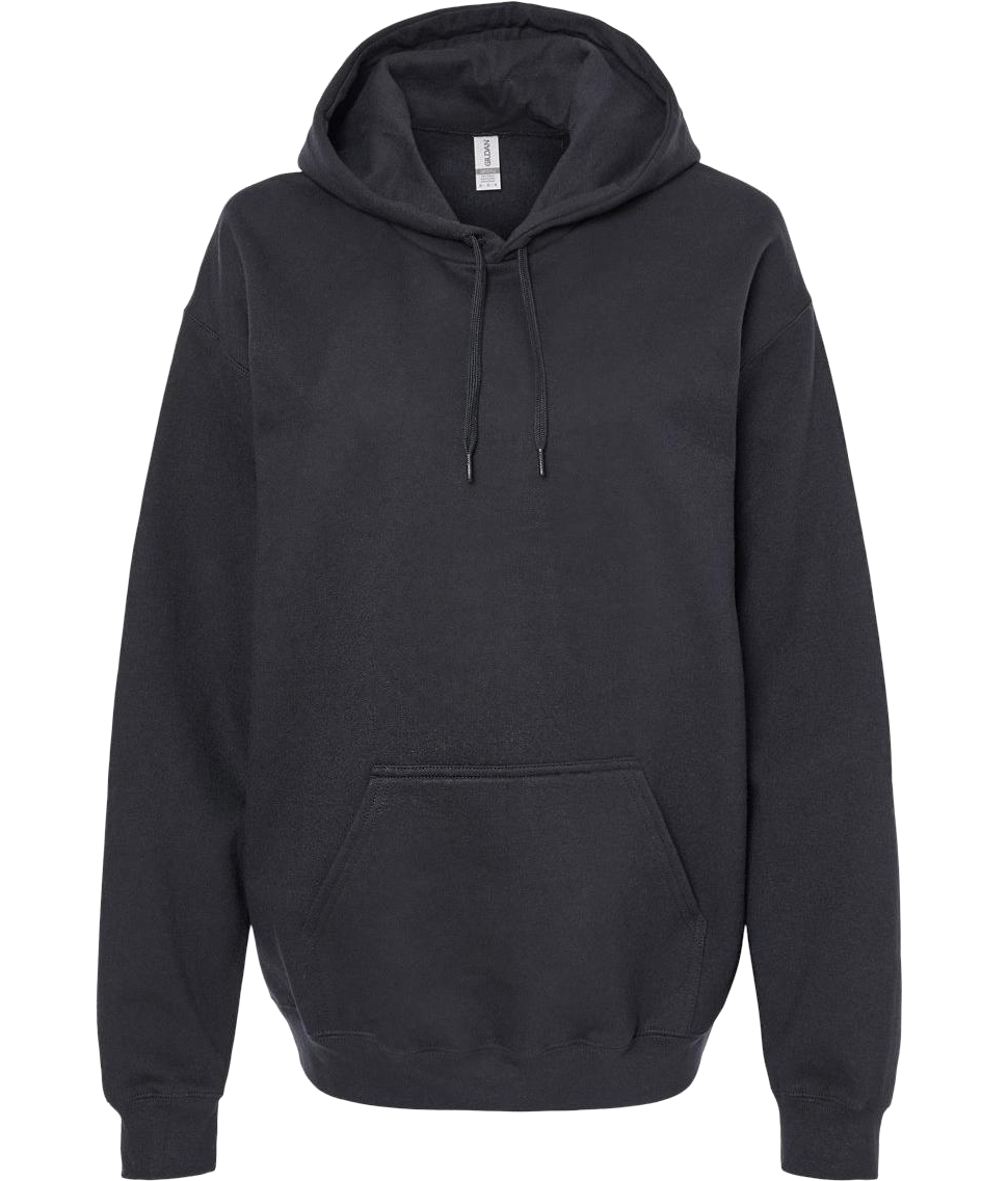 Gildan SF500 Softstyle Fleece – hoodie with your logo – Black – przód