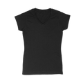 Gildan 64V00L Women's Softstyle V-neck – T-shirt with your logo – Black – przód