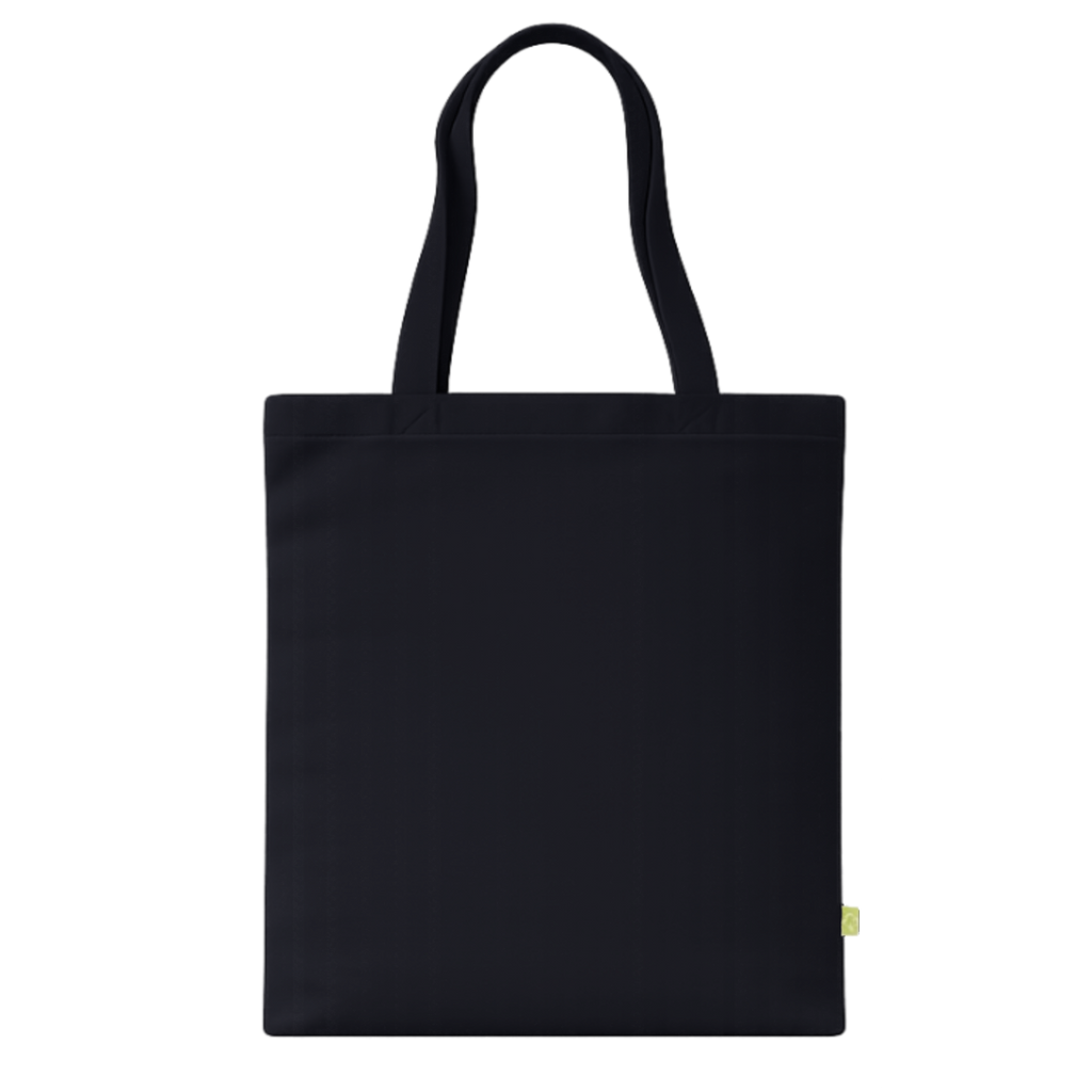 Westford Mill W801 heavy cotton tote bag – with your logo – Black – przód