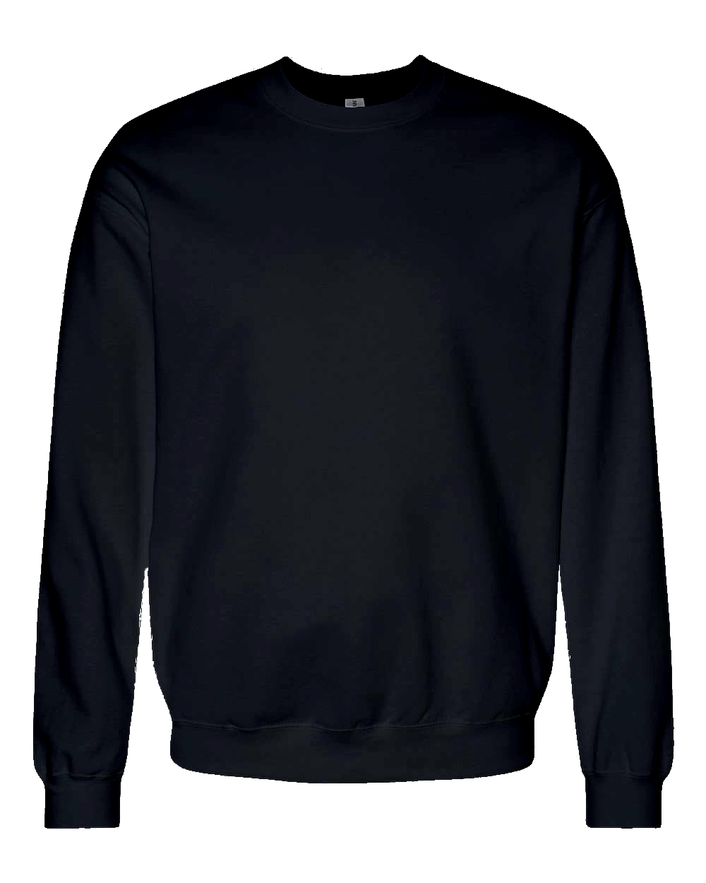 Gildan SF000 Softstyle Fleece – crewneck sweatshirt with your logo – Black – przód