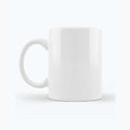 White ceramic mug 11 oz – with your logo – White – przód