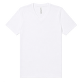 BELLA+CANVAS 6405 Women's Relaxed V-neck – T-shirt with your logo – White – przód