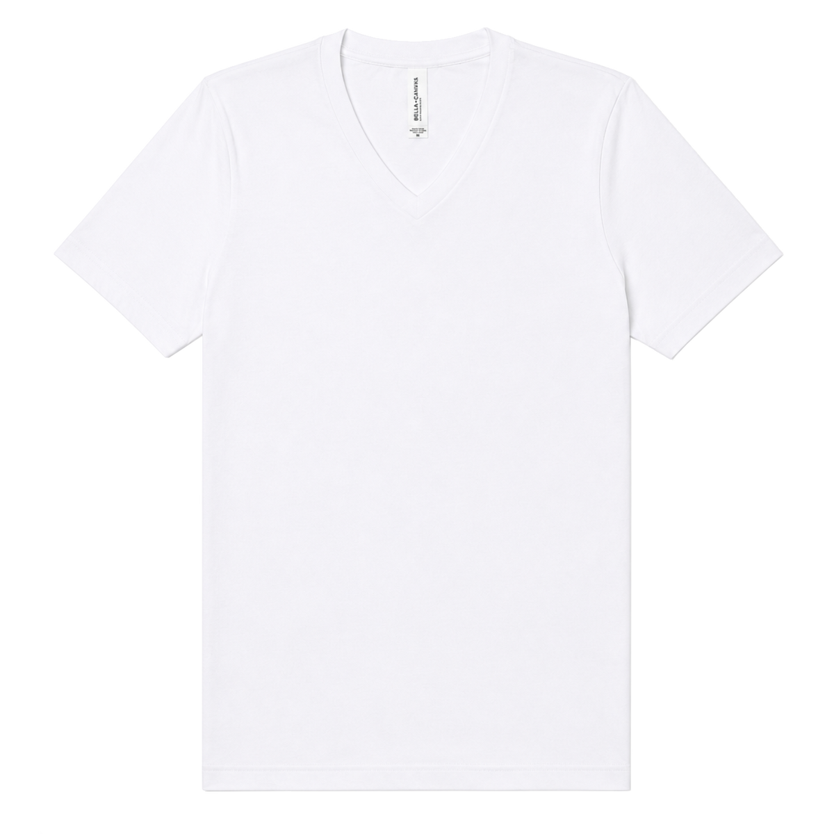 BELLA+CANVAS 6405 Women's Relaxed V-neck – T-shirt with your logo – White – przód
